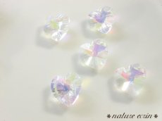 画像3: ハートのパーツ☆A級ガラス製（5個入） (3)