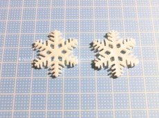 画像3: ラメ入り雪の結晶デコパーツ(大)(5個入)(※注意事項有り) (3)
