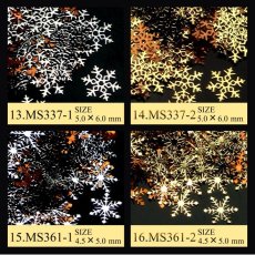 画像12: ミニメタルパーツ雪の結晶アソート(ケース入)（1g入） (12)