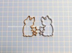 画像3: 猫と星☆空枠(3個入) (3)