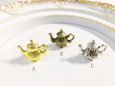 画像1: teapot charm(5個入)ティーポット (1)
