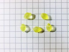 画像3: 檸檬ガラスパーツ(10個入)(ホール有り) (3)