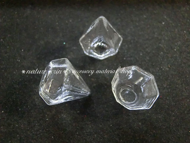 画像1: ダイヤ型ガラスドーム（※注意事項有り） (1)