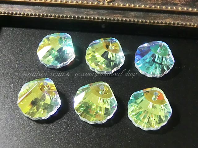 画像1: 貝のパーツ☆A級ガラス製（5個入） (1)